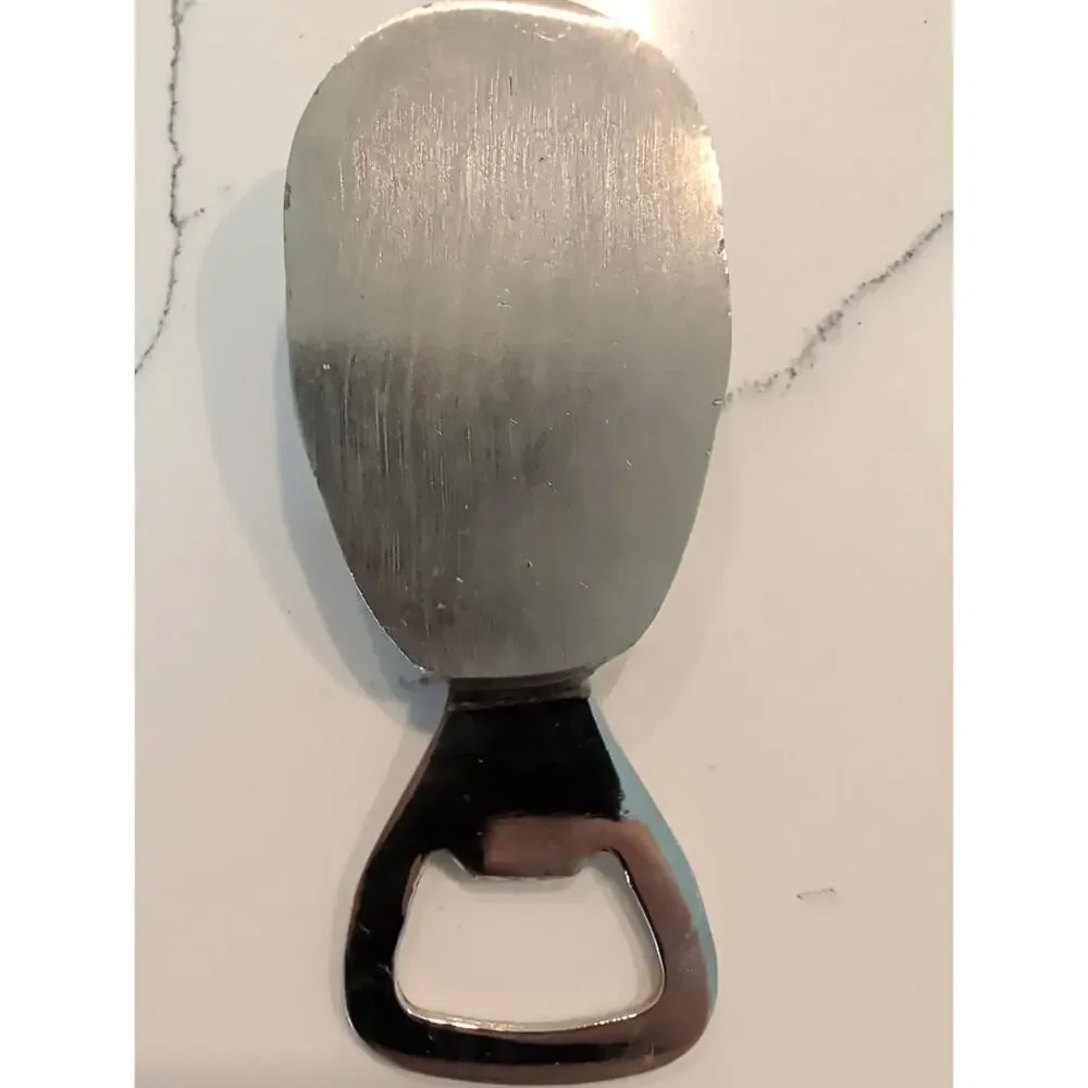 Vintage Silver Skull Bottle Opener - Heavy Metal Gothic Beer Opener, Cast Metal